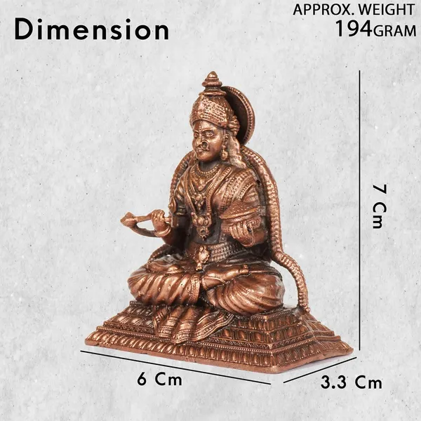 Decor_,_2.8_inches,_Handmade_Copper_Annapurna_Devi_Idol,_200_Grams,_Patina_Antique_Finish,_Pack_of_1_Piece